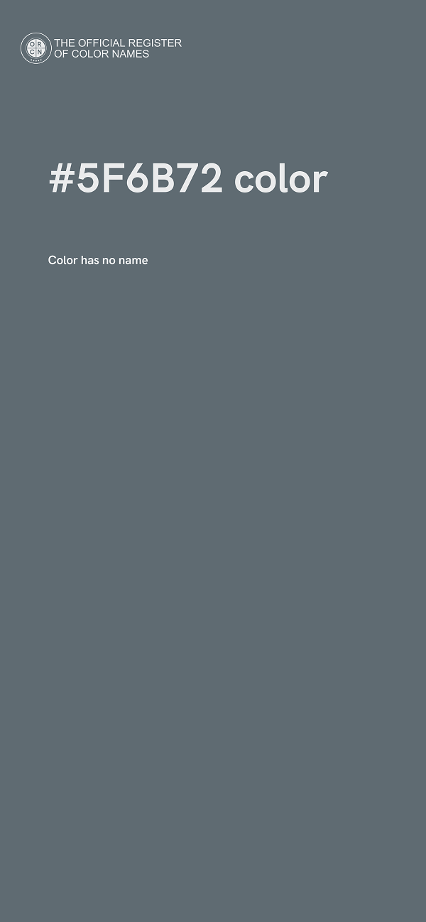 #5F6B72 color image