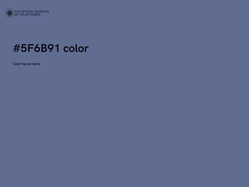 #5F6B91 color image