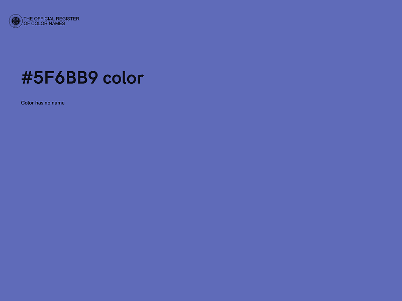 #5F6BB9 color image