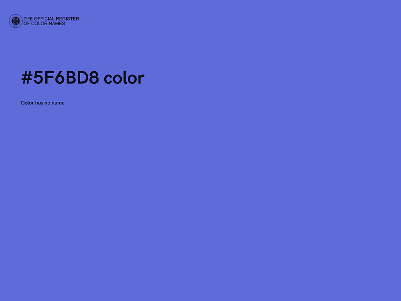 #5F6BD8 color image