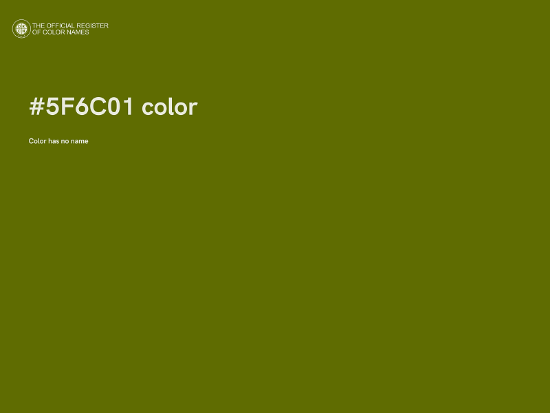 #5F6C01 color image