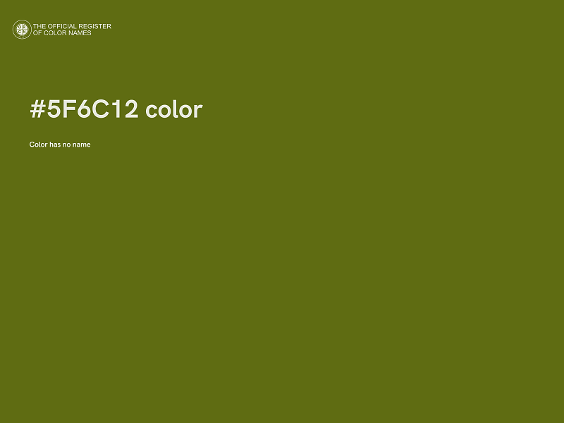 #5F6C12 color image
