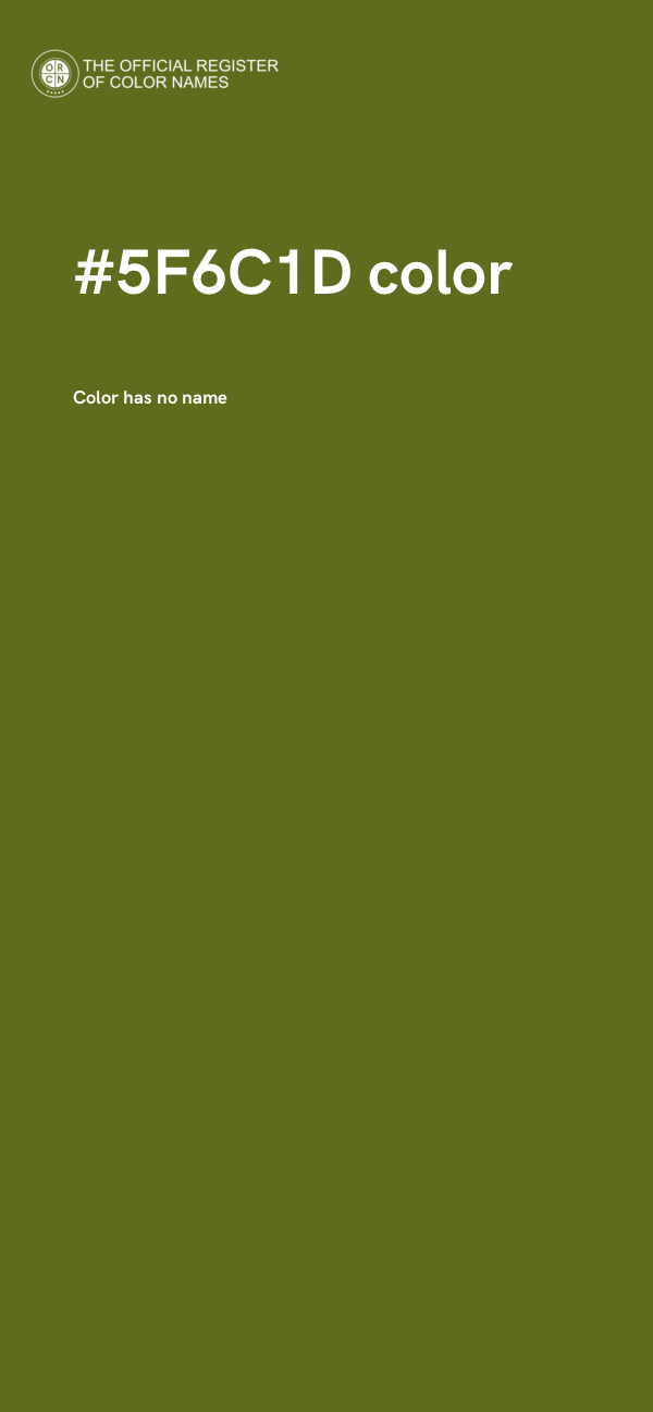 #5F6C1D color image