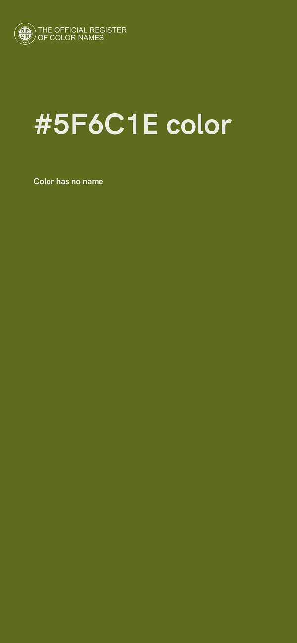 #5F6C1E color image