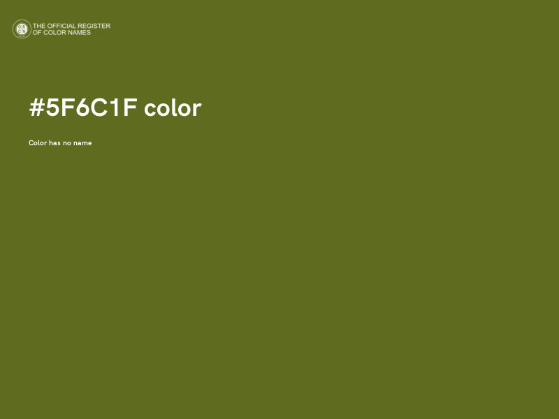 #5F6C1F color image