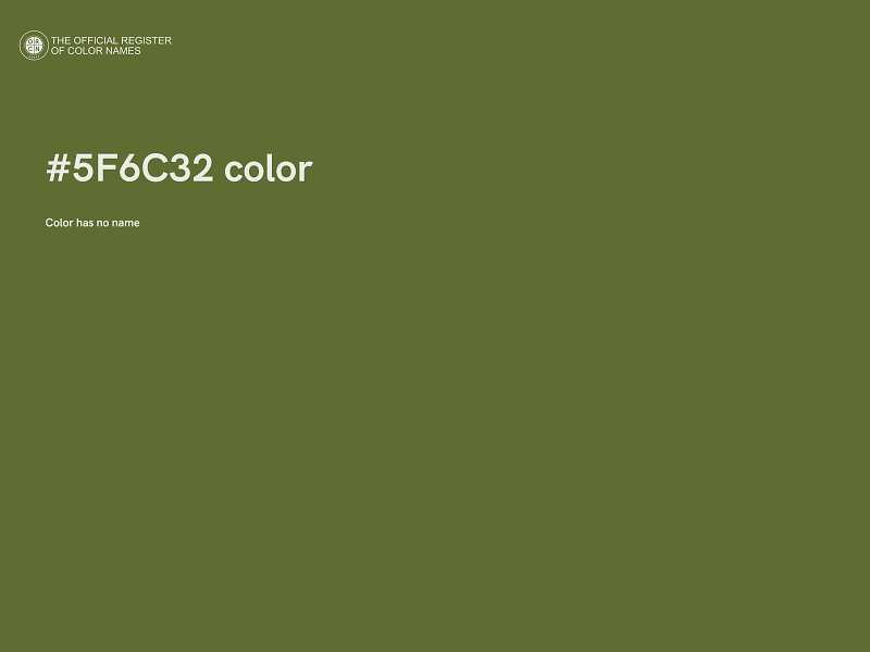 #5F6C32 color image