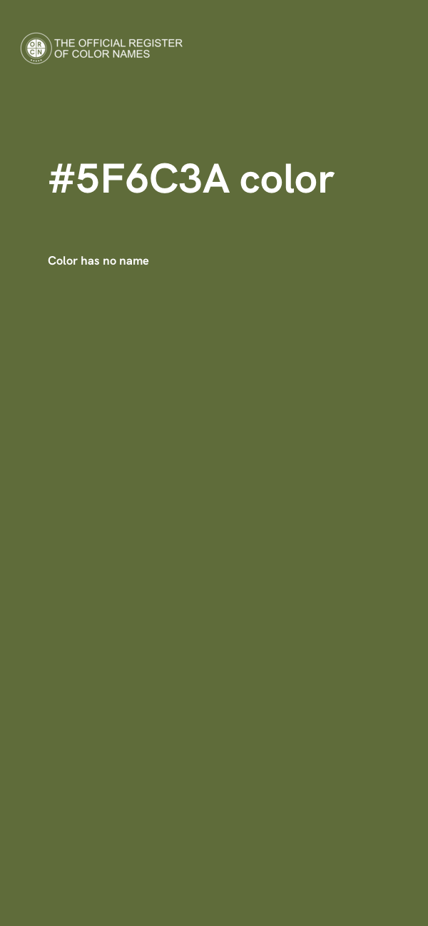 #5F6C3A color image