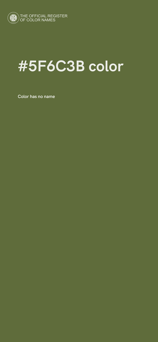 #5F6C3B color image