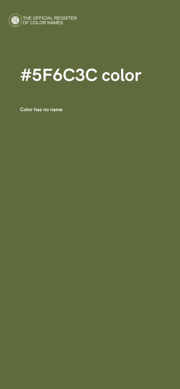 #5F6C3C color image