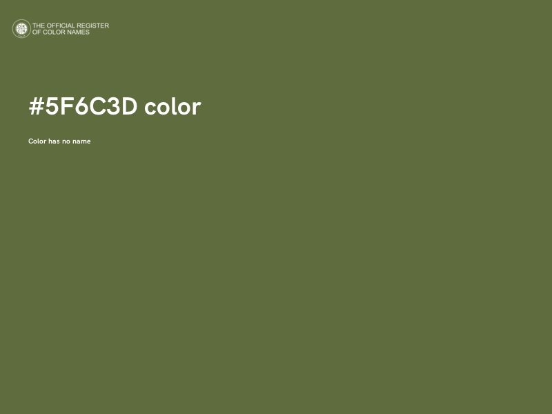 #5F6C3D color image