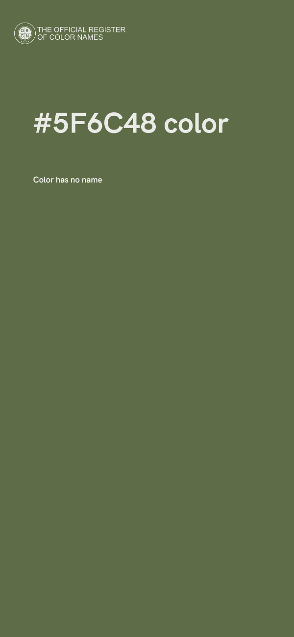 #5F6C48 color image