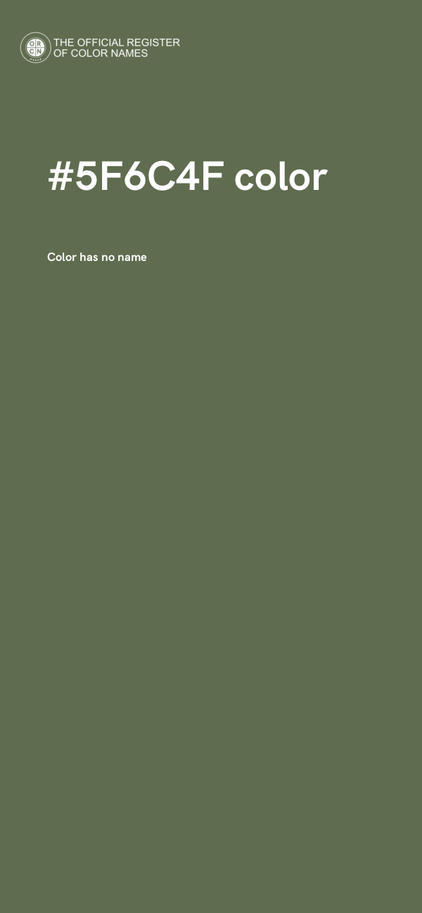#5F6C4F color image