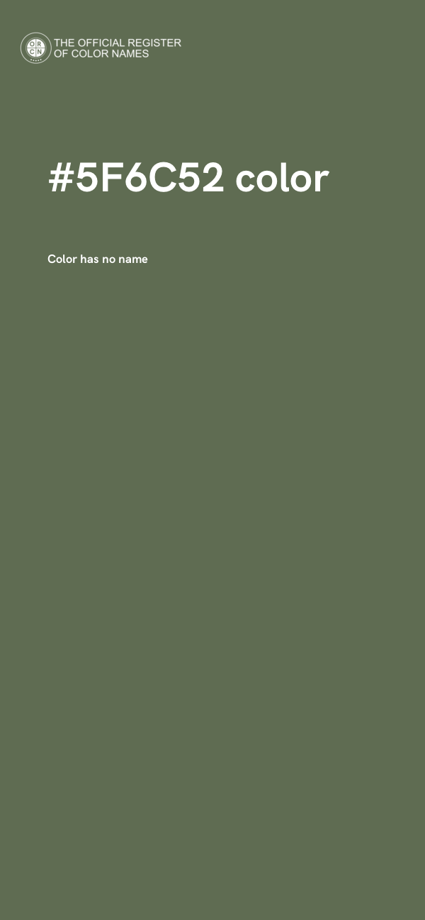#5F6C52 color image