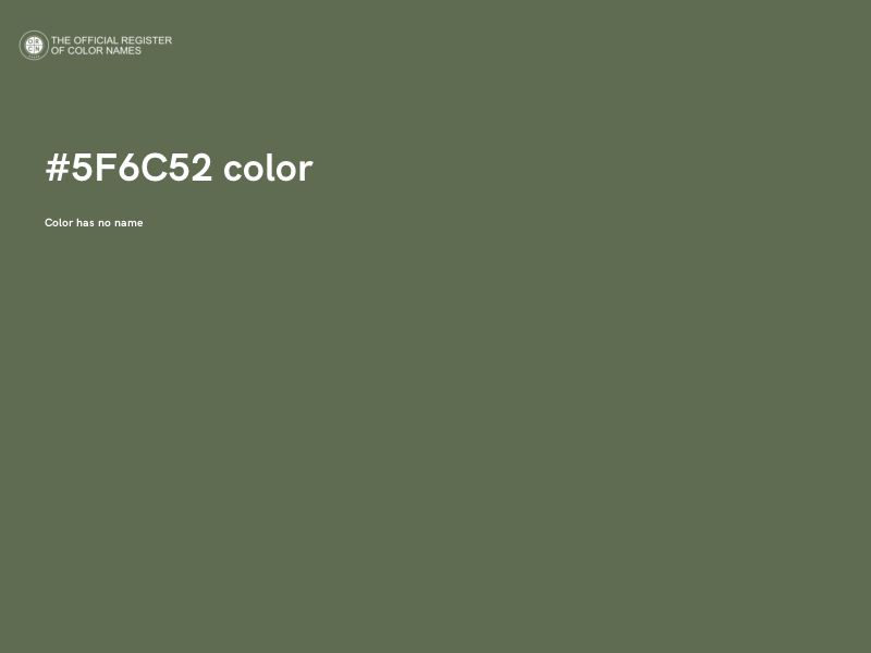 #5F6C52 color image