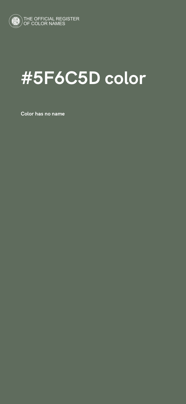 #5F6C5D color image