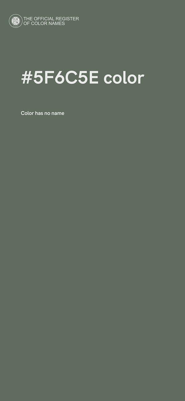 #5F6C5E color image