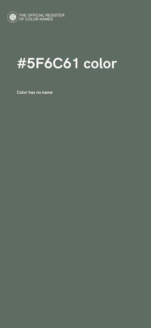 #5F6C61 color image