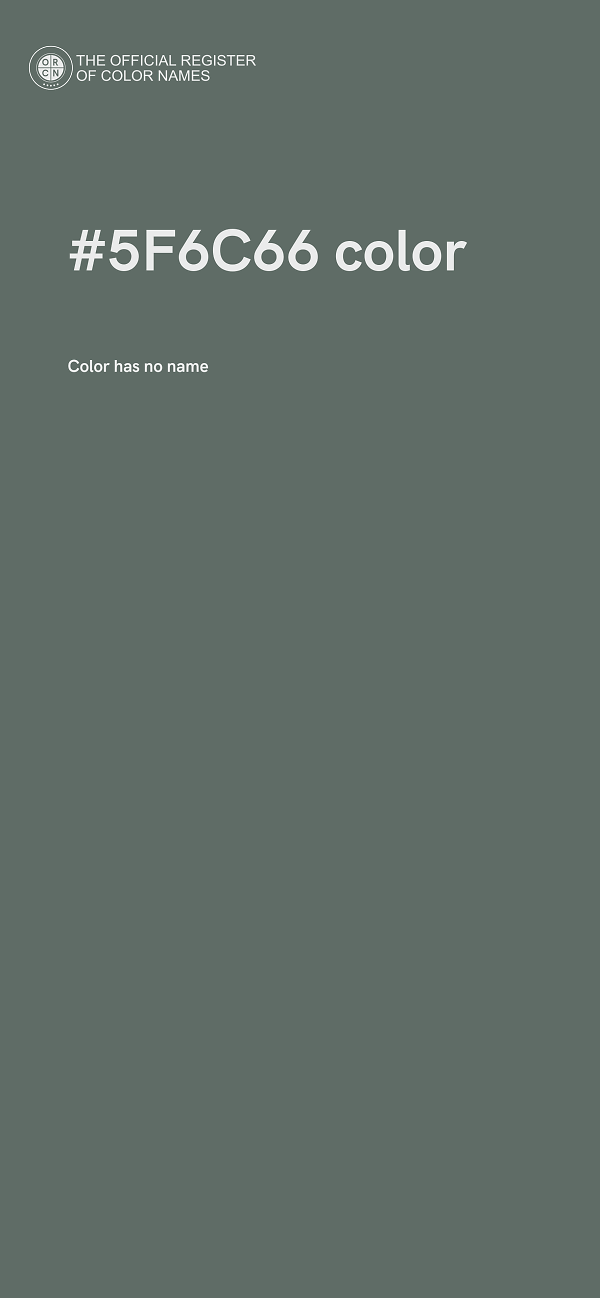 #5F6C66 color image