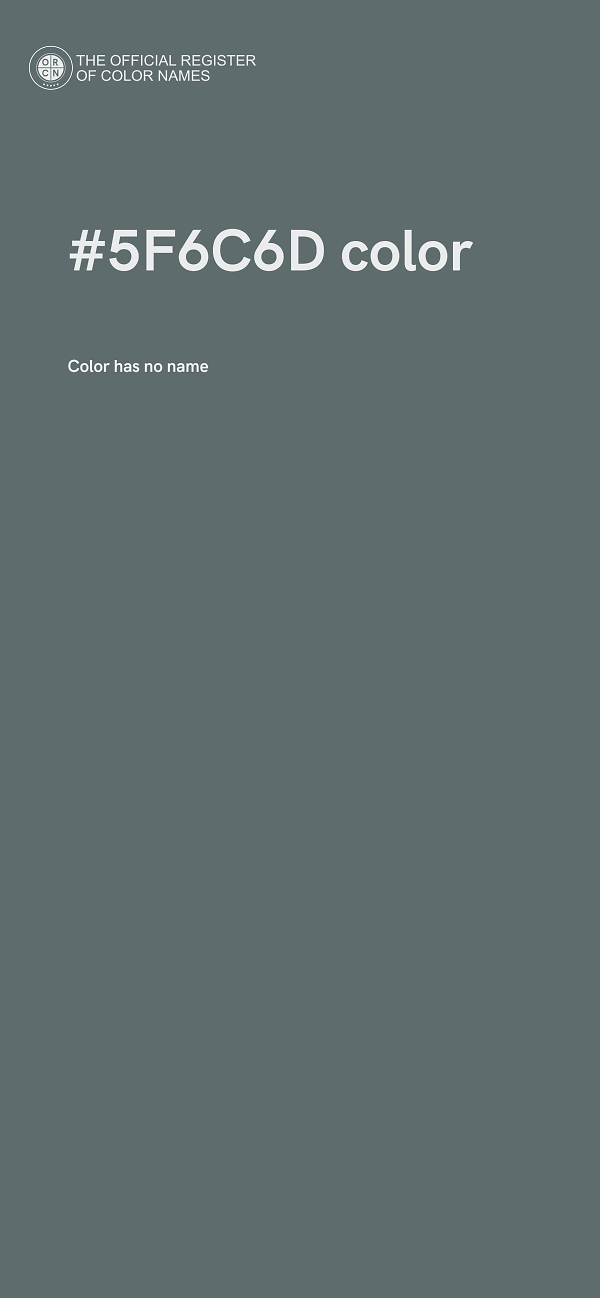 #5F6C6D color image