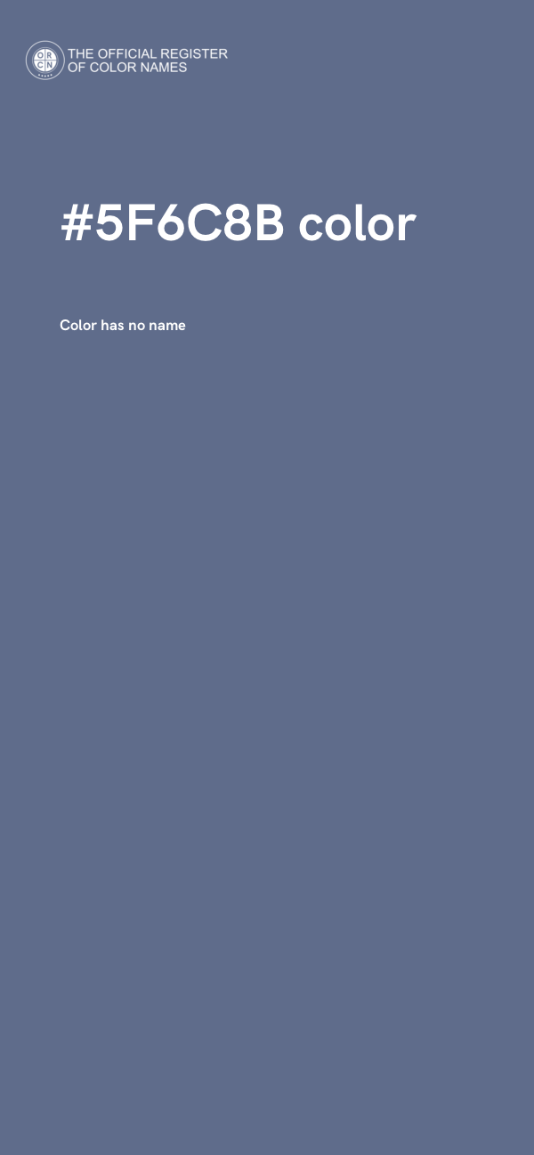 #5F6C8B color image