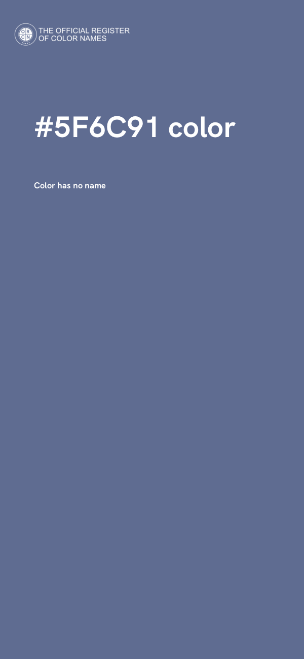 #5F6C91 color image