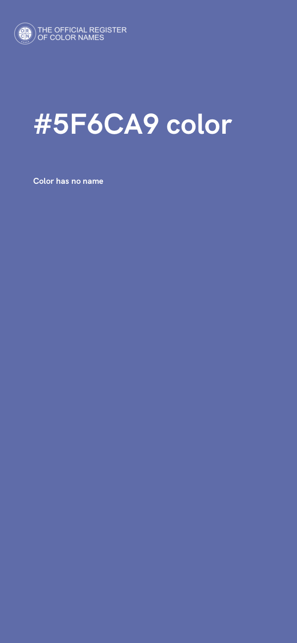 #5F6CA9 color image