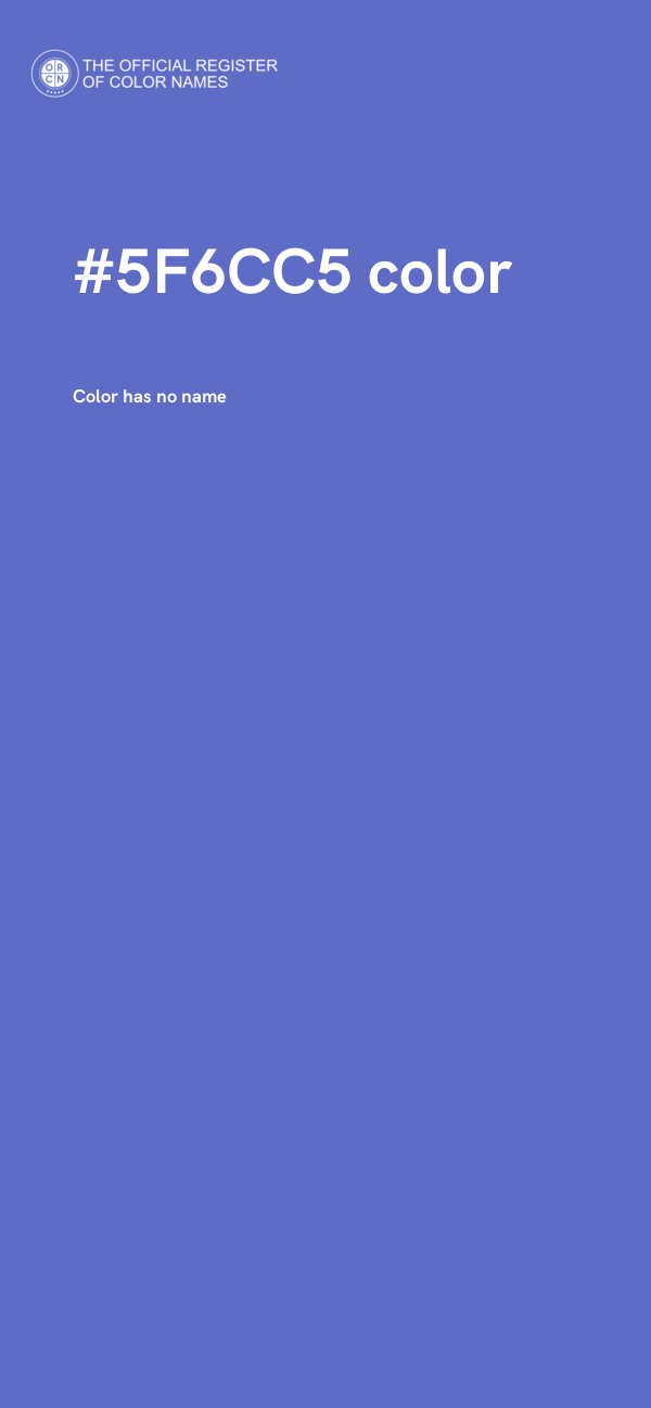#5F6CC5 color image