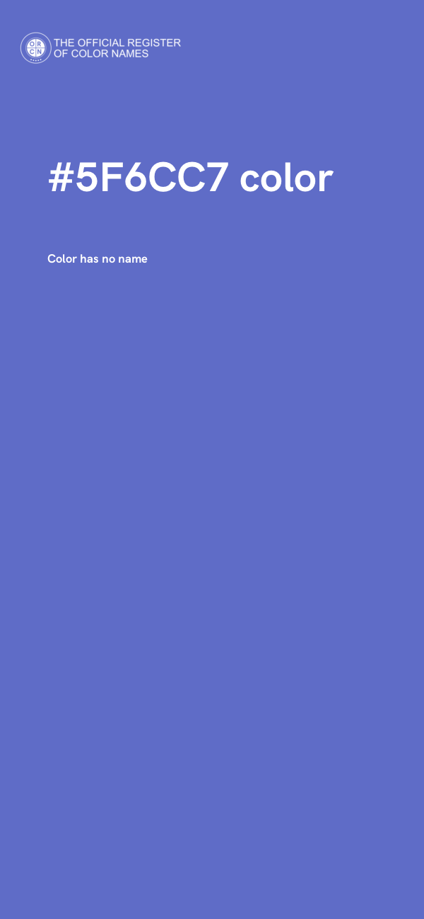 #5F6CC7 color image
