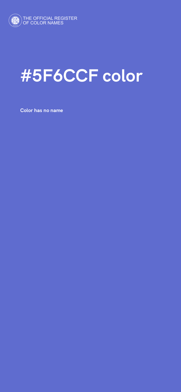 #5F6CCF color image