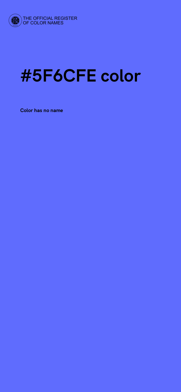 #5F6CFE color image