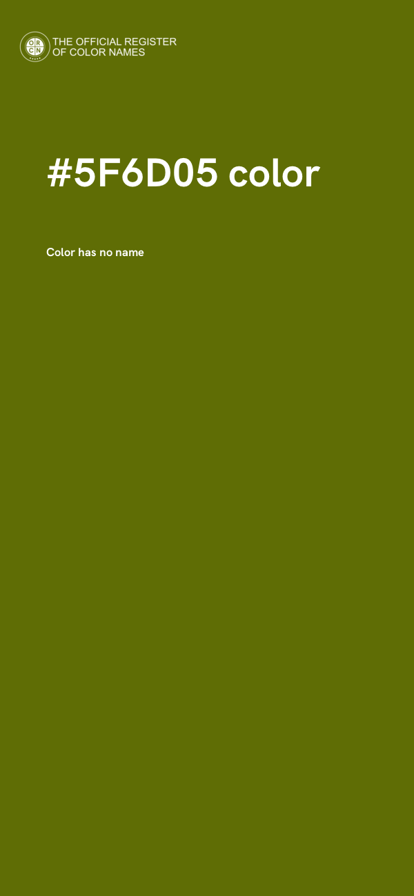 #5F6D05 color image