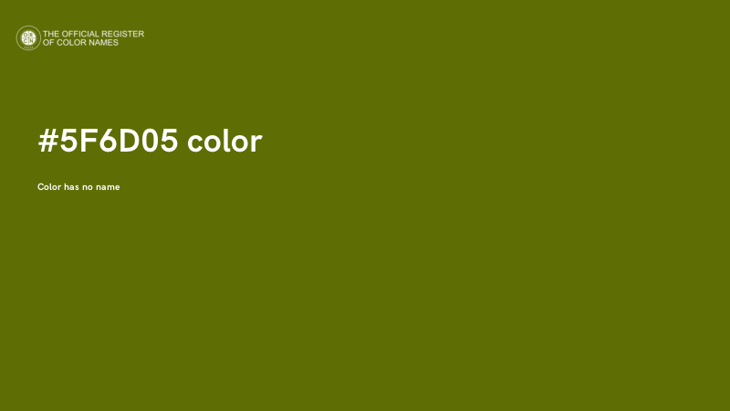 #5F6D05 color image