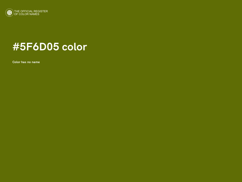 #5F6D05 color image