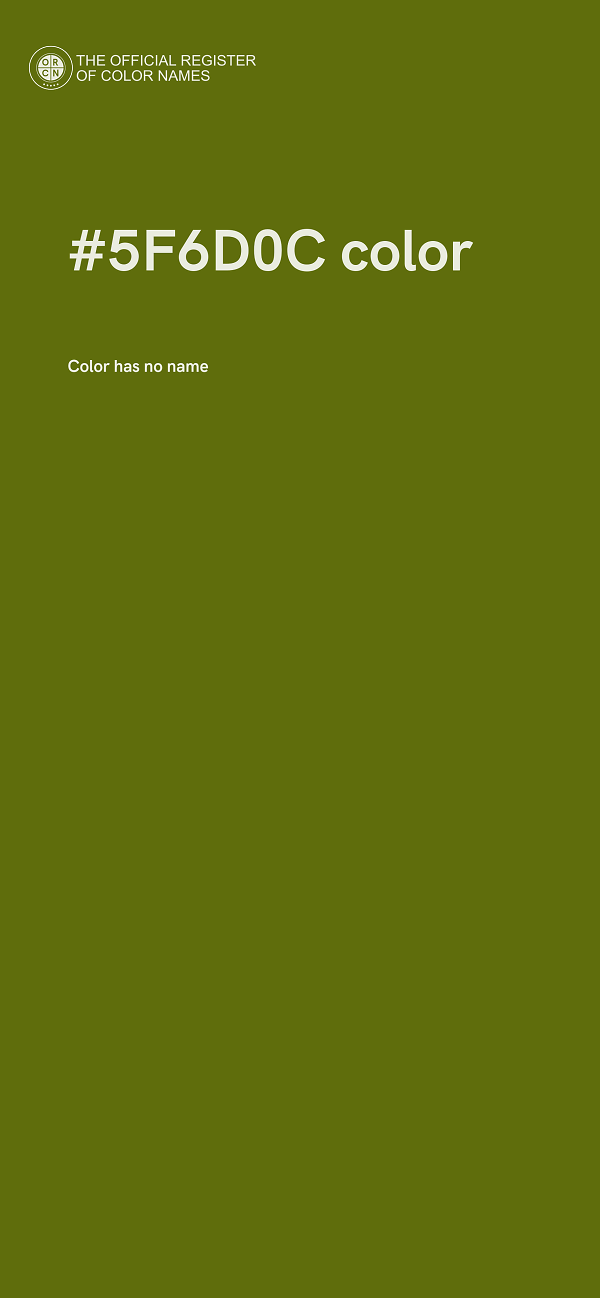 #5F6D0C color image