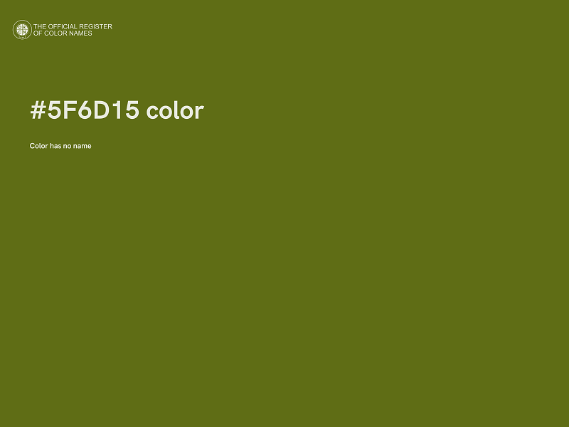 #5F6D15 color image