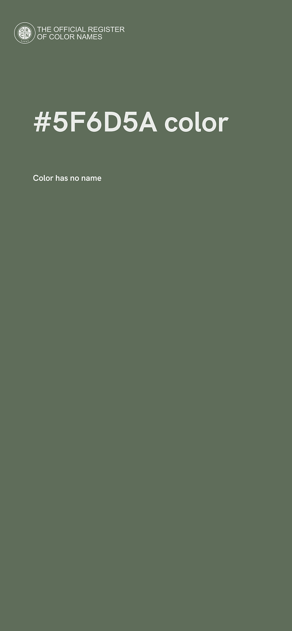 #5F6D5A color image