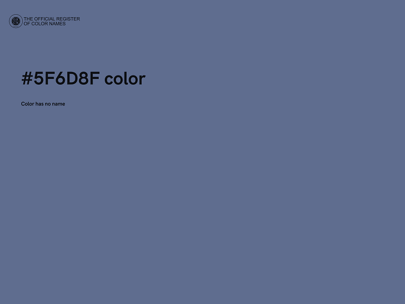 #5F6D8F color image