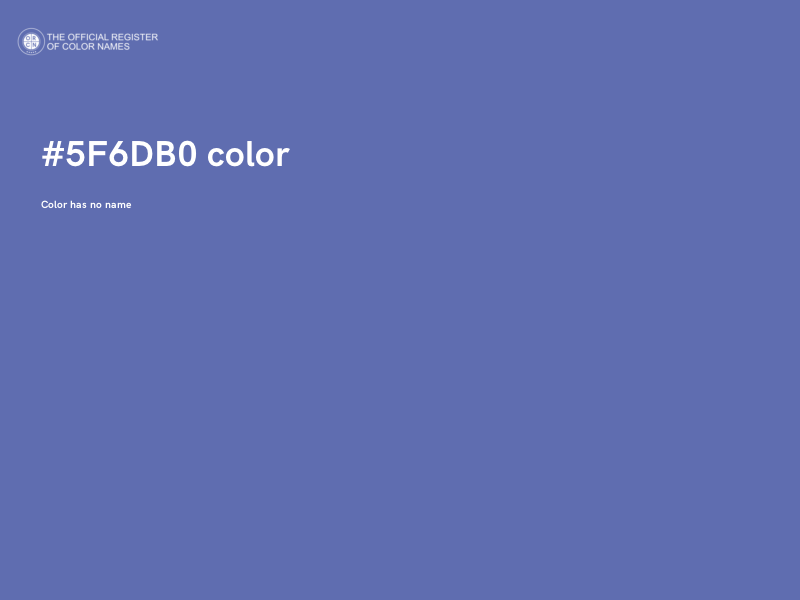 #5F6DB0 color image