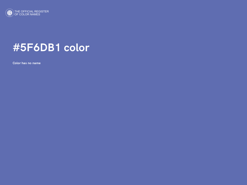 #5F6DB1 color image