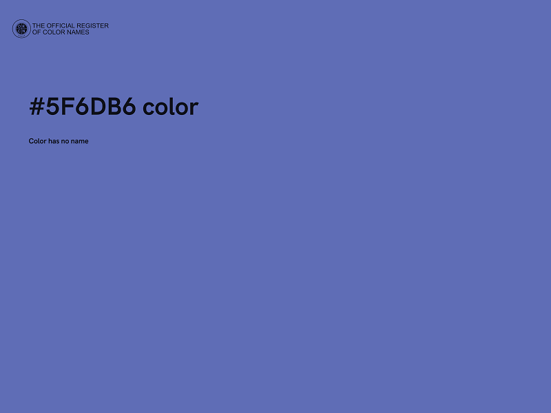 #5F6DB6 color image