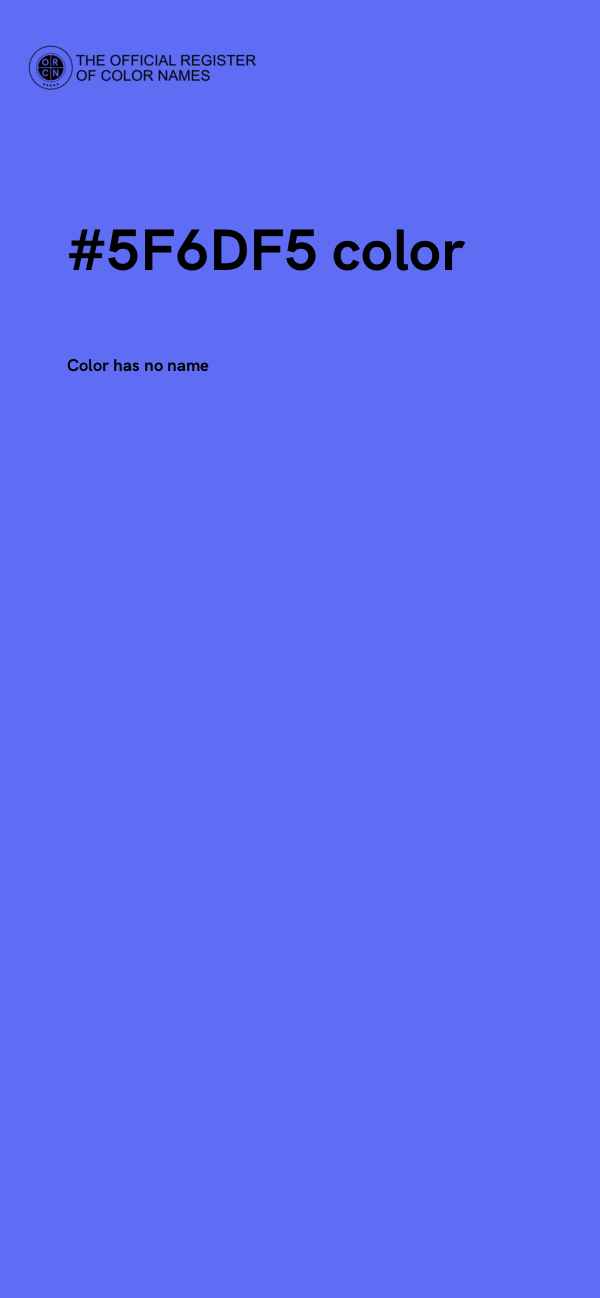 #5F6DF5 color image