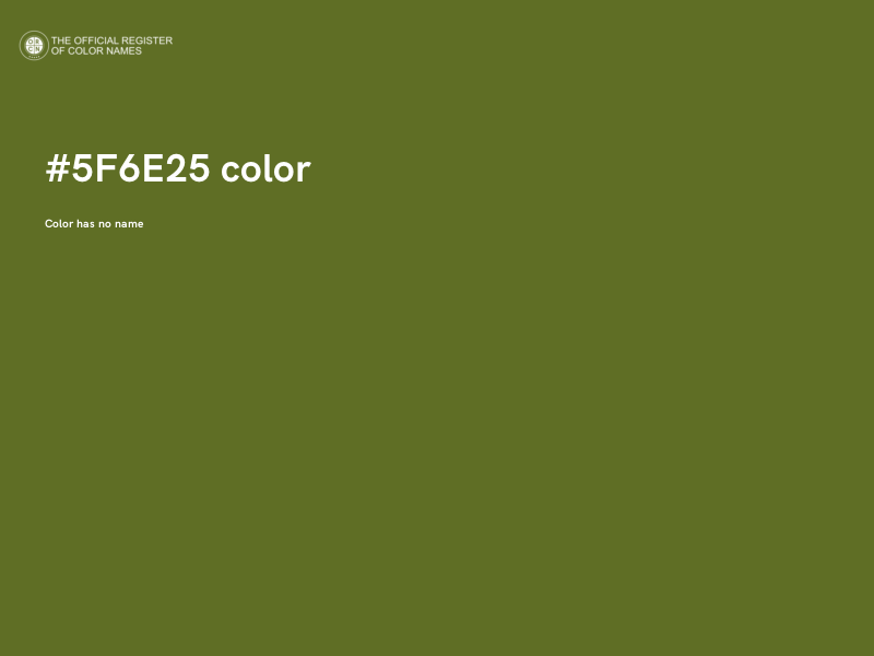 #5F6E25 color image