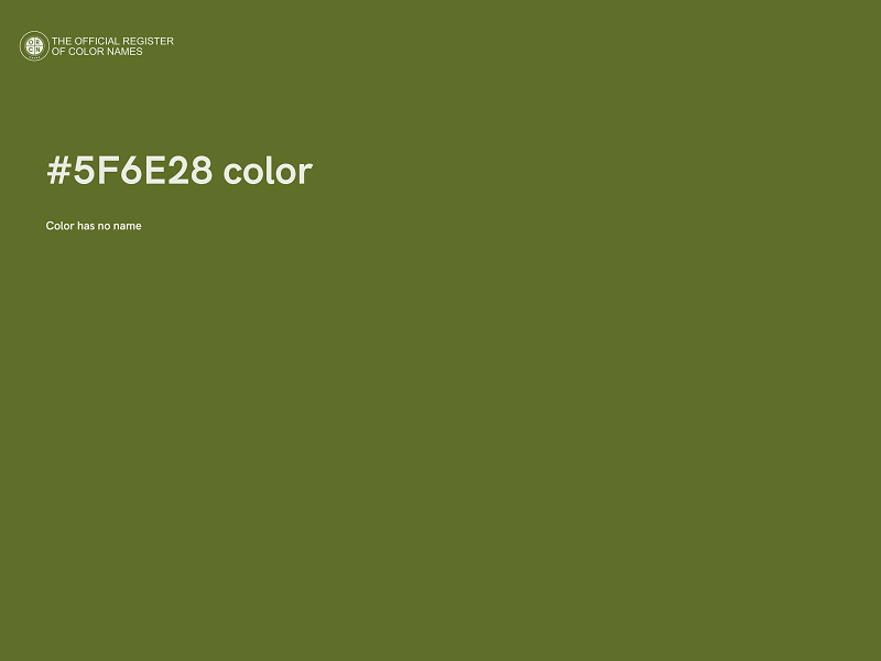 #5F6E28 color image