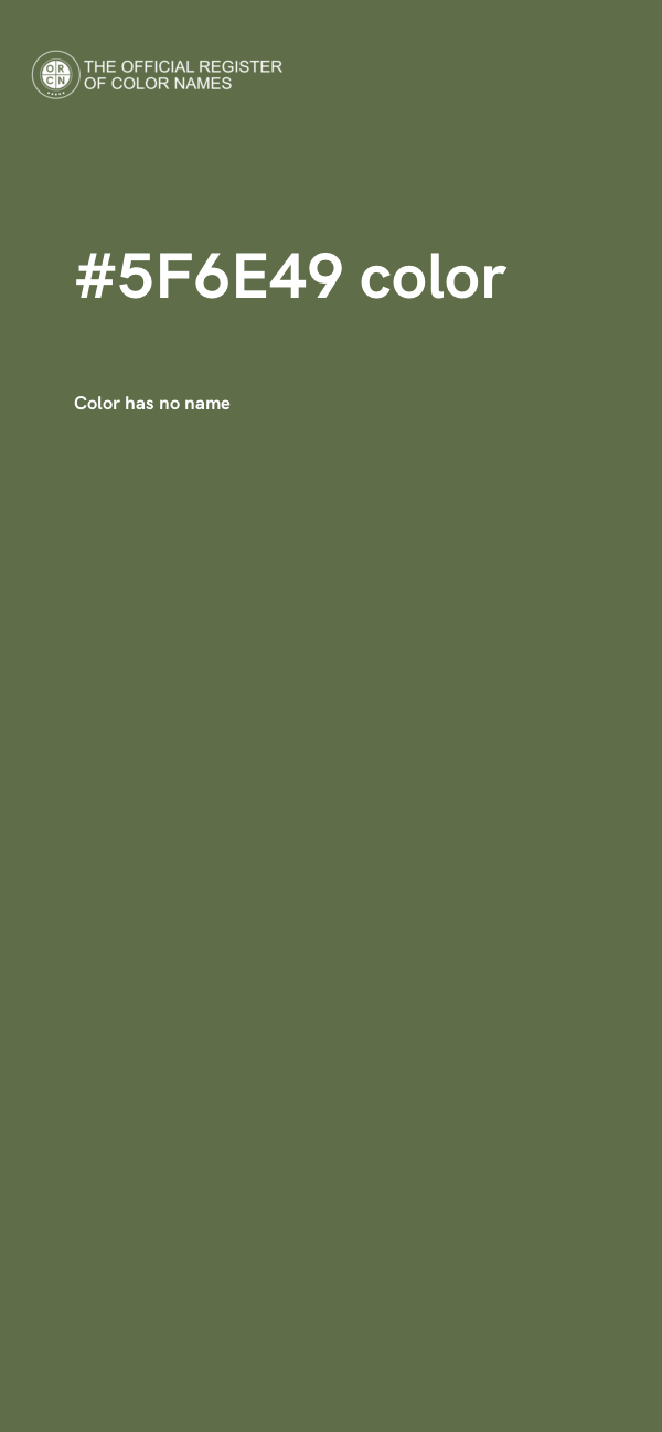#5F6E49 color image