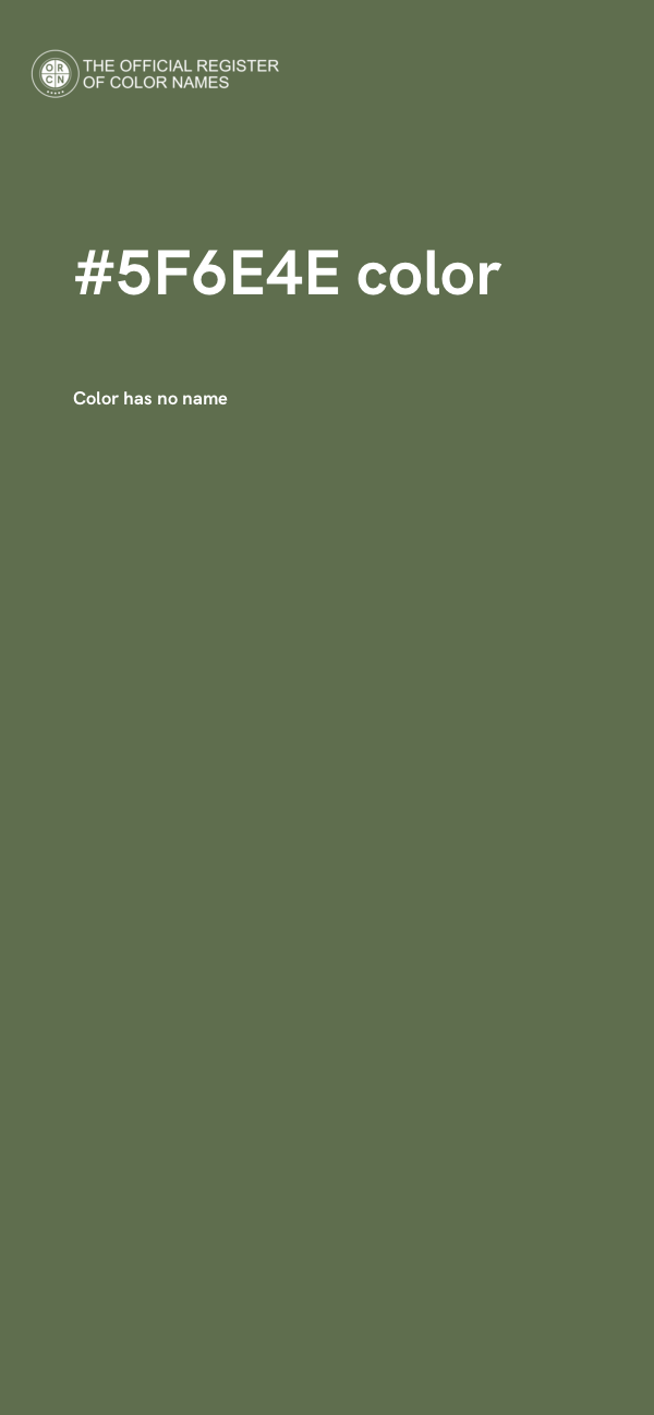 #5F6E4E color image