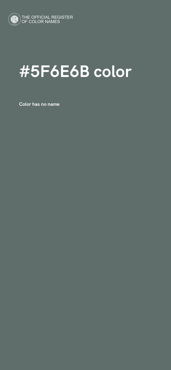 #5F6E6B color image