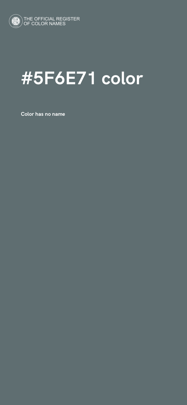 #5F6E71 color image