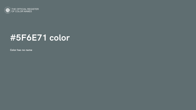 #5F6E71 color image