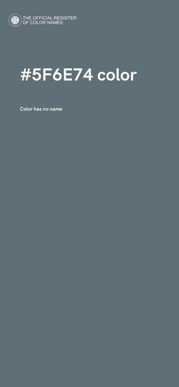 #5F6E74 color image