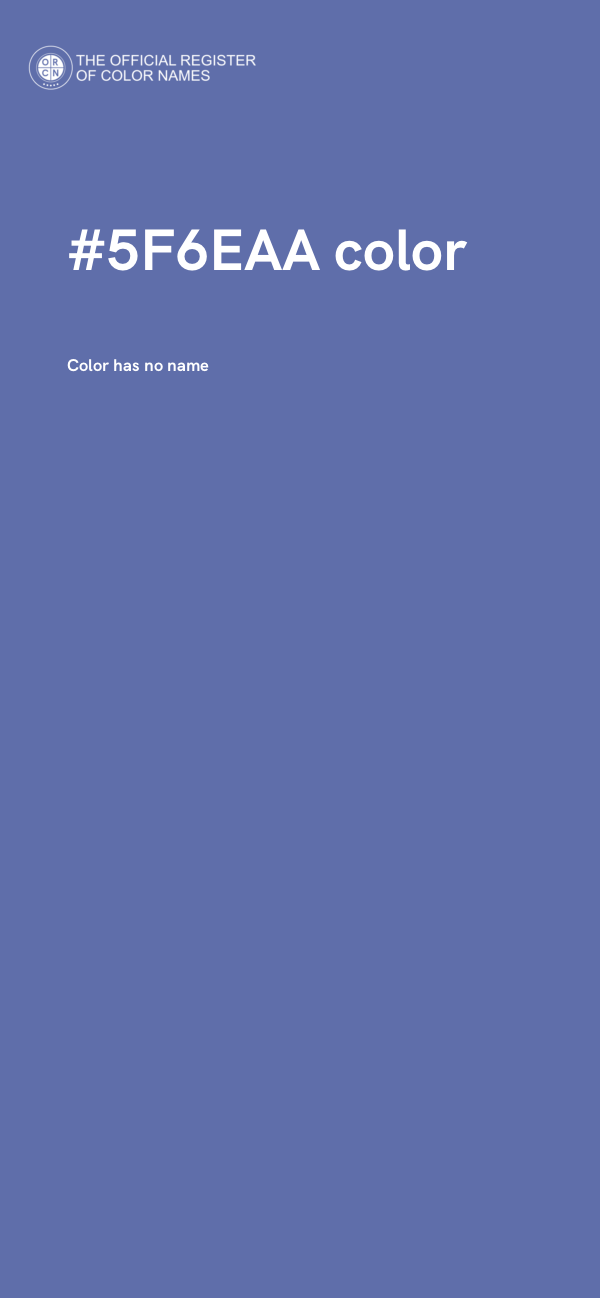 #5F6EAA color image